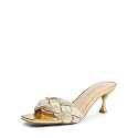 DREAM PAIRS Heels for Women Rhinestone Open