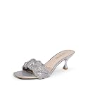 DREAM PAIRS Heels for Women Rhinestone Open
