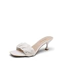 DREAM PAIRS Heels for Women Rhinestone Open