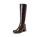 DREAM PAIRS Women39s Knee High Block Heel