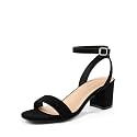 DREAM PAIRS Women's Low Chunky Heels Sandals