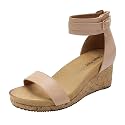 DREAM PAIRS Women39s Open Toe Buckle Ankle