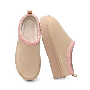 DREAM PAIRS Womens Platform Genuine Suede House