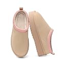 DREAM PAIRS Women39s Platform Genuine Suede House