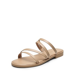 DREAM PAIRS Womens Studded Slide Sandals
