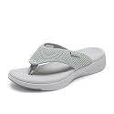DREAM PAIRS Womens Arch Support Cushion Flip Flops