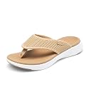 DREAM PAIRS Womens Arch Support Cushion Flip Flops