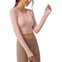 DREAM SLIM Women's Lightweight Cropped Cardigan Long Sleeve Crew Neck Basic Classic Casual Button Down Soft Knit Sweaters