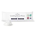 Dream Valley Full Body Pillow for Adults, Adjustable Loft, PCM Cooling Technology, 20 x 54 in, Memory Foam Body Pillow for Side Sleepers, Dual-Sided Temperature Regulation, Waffle Cover, Cream White