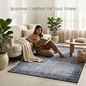 Dream Weaverz Anti Slip Rectangular Carpet for