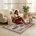Dream Weaverz Anti Slip Rectangular Carpet for