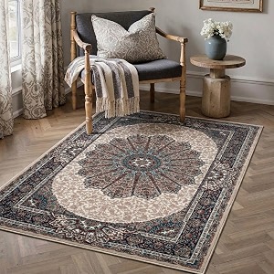 Dream Weaverz Anti Slip Rectangular Carpet for