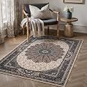 Dream Weaverz Anti Slip Rectangular Carpet for