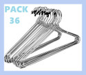Dream Weaverz Steel Space Saving Steel Coat Pack of 36 Hangers For Coat (Silver) Plastic Shirt Pack of 36 Hangers For  Shirt