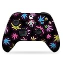 DreamController Neon Weed Custom X-box Controller Wireless compatible with X-box One/Series X/S Proudly Customized in USA with Permanent HYDRO-DIP Printing (NOT JUST A SKIN)