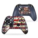 DreamController Tatterred Flag Custom X-box Controller Wireless compatible with X-box One/Series X/S Proudly Customized in USA with Permanent HYDRO-DIP Printing (NOT JUST A SKIN)