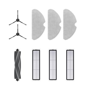 dreame d9 max gen2 f10 robot vacuum cleaner replacement accessories parts auxiliary cleaning kit accessories kit includes 1 main brush 2 side brushes 3 filters 3 mop pads