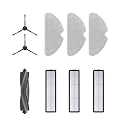 Dreame D9 Max Gen2, F10 Robot Vacuum Cleaner Replacement Accessories Parts, Auxiliary Cleaning Kit, Accessories Kit Includes 1 Main Brush, 2 Side Brushes, 3 Filters, 3 Mop Pads