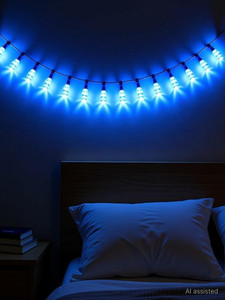 dreamica 40 leds 11 m blue steady string rice lights