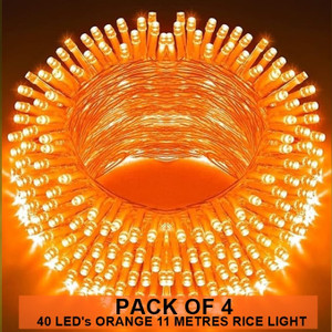dreamica 40 leds 11 m orange steady string rice lights