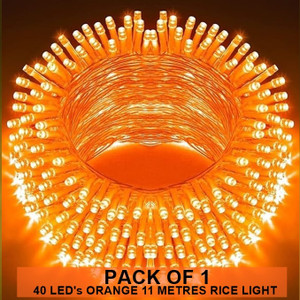 dreamica 40 leds 11 m orange steady string rice lights