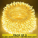 Dreamica 40 LEDs 11 m Yellow Steady String Rice Lights
