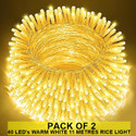 Dreamica 40 LEDs 11 m Yellow Steady String Rice Lights