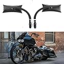 DREAMIZER Motorcycle Mirror M8 M10 Street Glide Mirrors Motorbike Rear View Side Accessories Compatible with Harley Sportster Road King Electra Dyna Softail Ultra Vrod and More