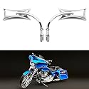 DREAMIZER Motorcycle Mirror M8 M10 Street Glide Mirrors Motorbike Rear View Side Accessories Compatible with Harley Sportster Road King Electra Dyna Softail Ultra Vrod and More