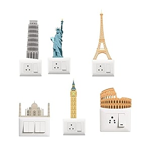 DreamKraft Vinyl Cartoon Decorative Switch Board Sticker