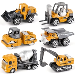 dreamon construction site vehicles metal plastic excavator construction vehicles toy car yellow