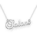 Saloni Cursive Gold &amp; Silver Name Pendant Necklace, Best Jewelry Gift for Girls.