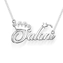 Saloni Cursive Gold &amp; Silver Name Pendant Necklace, Best Jewelry Gift for Girls.