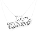 Saloni Cursive Gold &amp; Silver Name Pendant Necklace, Best Jewelry Gift for Girls.