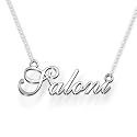 Saloni Cursive Gold &amp; Silver Name Pendant Necklace, Best Jewelry Gift for Girls.