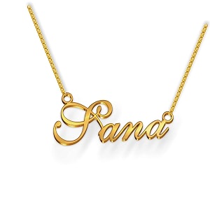 sana cursive gold amp silver name pendant necklace best jewelry gift for girls