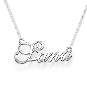sana cursive gold amp silver name pendant necklace best jewelry gift for girls