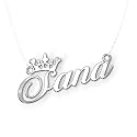 Sana Cursive Gold &amp; Silver Name Pendant Necklace, Best Jewelry Gift for Girls.