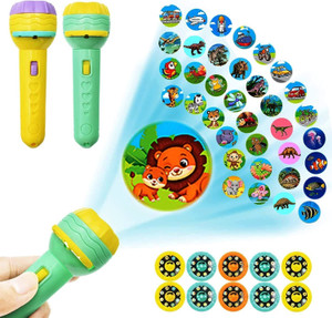 dreamshop 3 slides 24 pattern projector flashlight mini torch kids projection torch toys 8 w 15 cm tube light