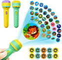 Dreamshop 3 Slides 24 Pattern Projector Flashlight Mini Torch, Kids Projection Torch Toys 8 W 15 cm Tube Light