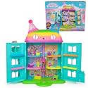 DREAMWORKS GABBY'S DOLLHOUSE, 14 Pc Celebration Dollhouse, 25-Inches Tall, with Toy Figures, Doll House Furniture & 10 Sounds, Kids Toys for Girls & Boys Ages 3+