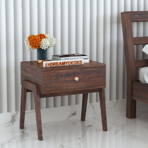 Dreamydesks Solid Wood Bedside Table with Drawer
