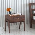 Dreamydesks Solid Wood Bedside Table with Drawer