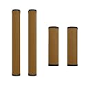 Dreaweet Brown Fridge Door Handle Covers Washable Kitchen Appliance Handles Protector for Refrigerator and Ovens, Anti-Static Stains Resistant Soft Dishwashers Handle Protectors Set of 4