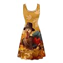 Dreaweet Casual Sleeveless Dresses for Women Girls, Round Neck Tank Dresses with Pockets Summer Sundress Size XS-4XL