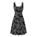 Dreaweet Casual Sleeveless Dresses for Women Girls, Round Neck Tank Dresses with Pockets Summer Sundress Size XS-4XL