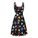 Dreaweet Casual Sleeveless Dresses for Women Girls, Round Neck Tank Dresses with Pockets Summer Sundress Size XS-4XL