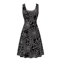 Dreaweet Casual Sleeveless Dresses for Women Girls, Round Neck Tank Dresses with Pockets Summer Sundress Size XS-4XL