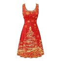 Dreaweet Casual Sleeveless Dresses for Women Girls, Round Neck Tank Dresses with Pockets Summer Sundress Size XS-4XL