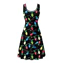 Dreaweet Casual Sleeveless Dresses for Women Girls, Round Neck Tank Dresses with Pockets Summer Sundress Size XS-4XL